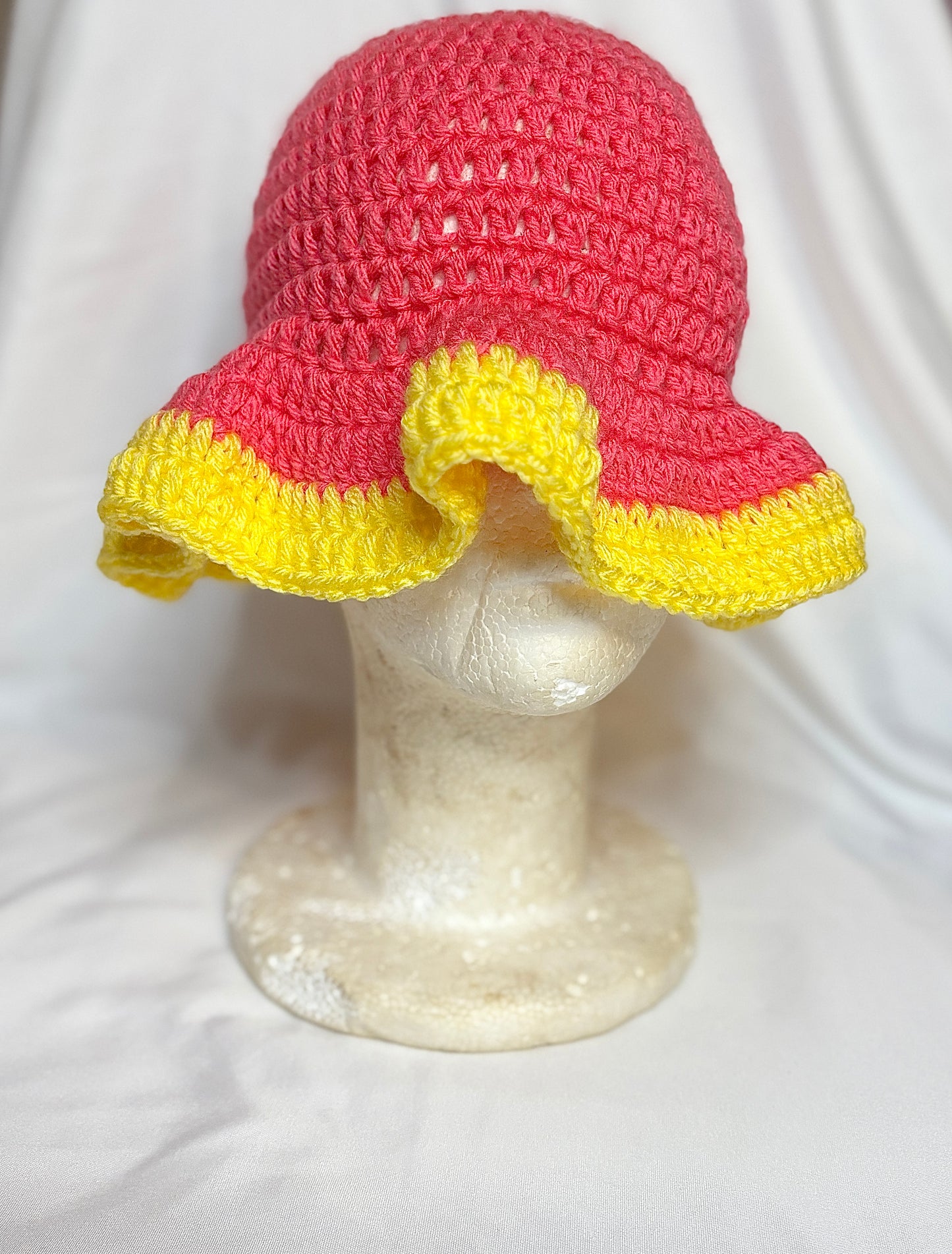 Crochet Ruffle Bucket Hat